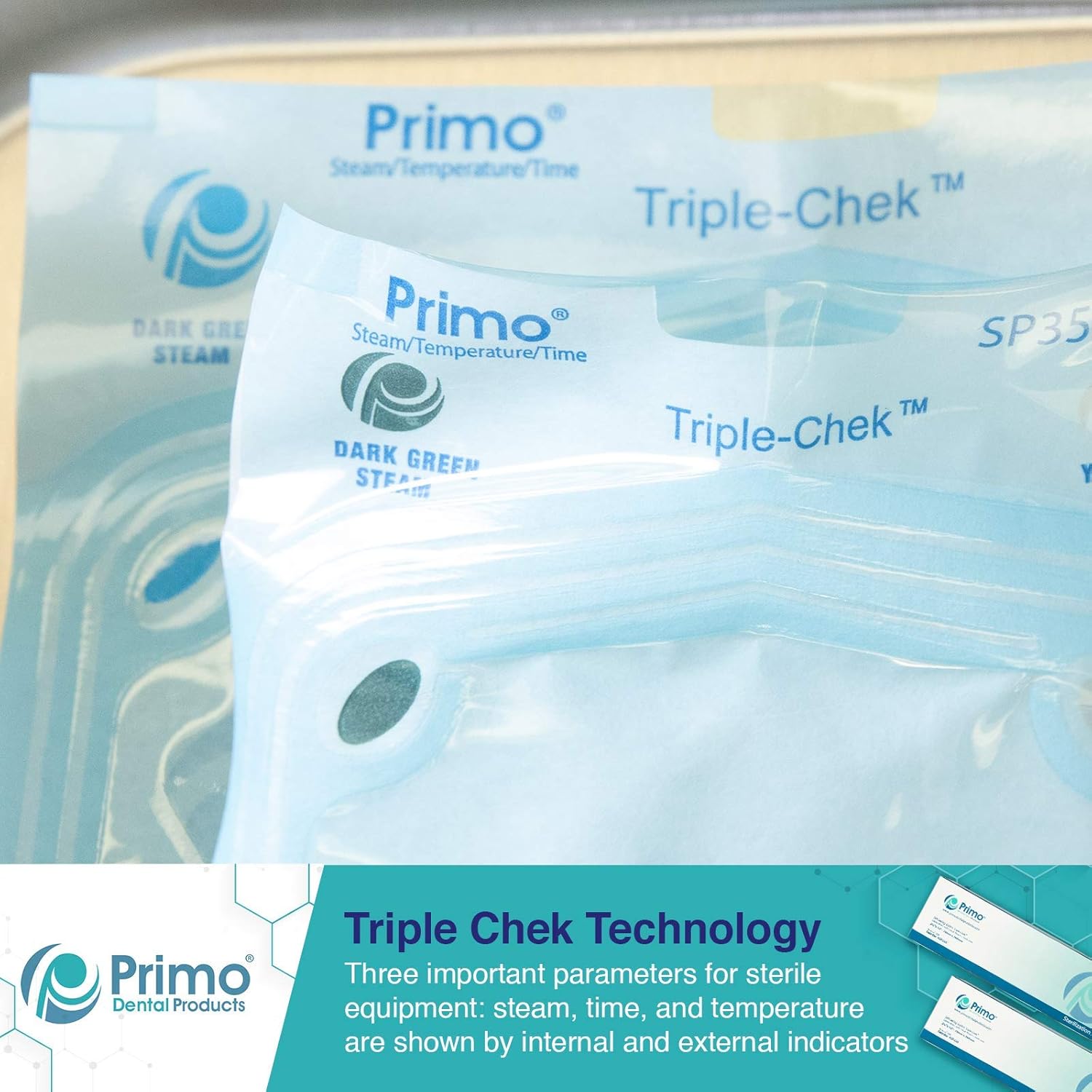 SP300 Self Seal Sterilization Pouches- Autoclave Sterilizer Bags for Dental Tools- Sterilization Bags for Nail Technicians & Tattoo Artists- Size: 3.5 by 5.25 Inches-Pack of 200
