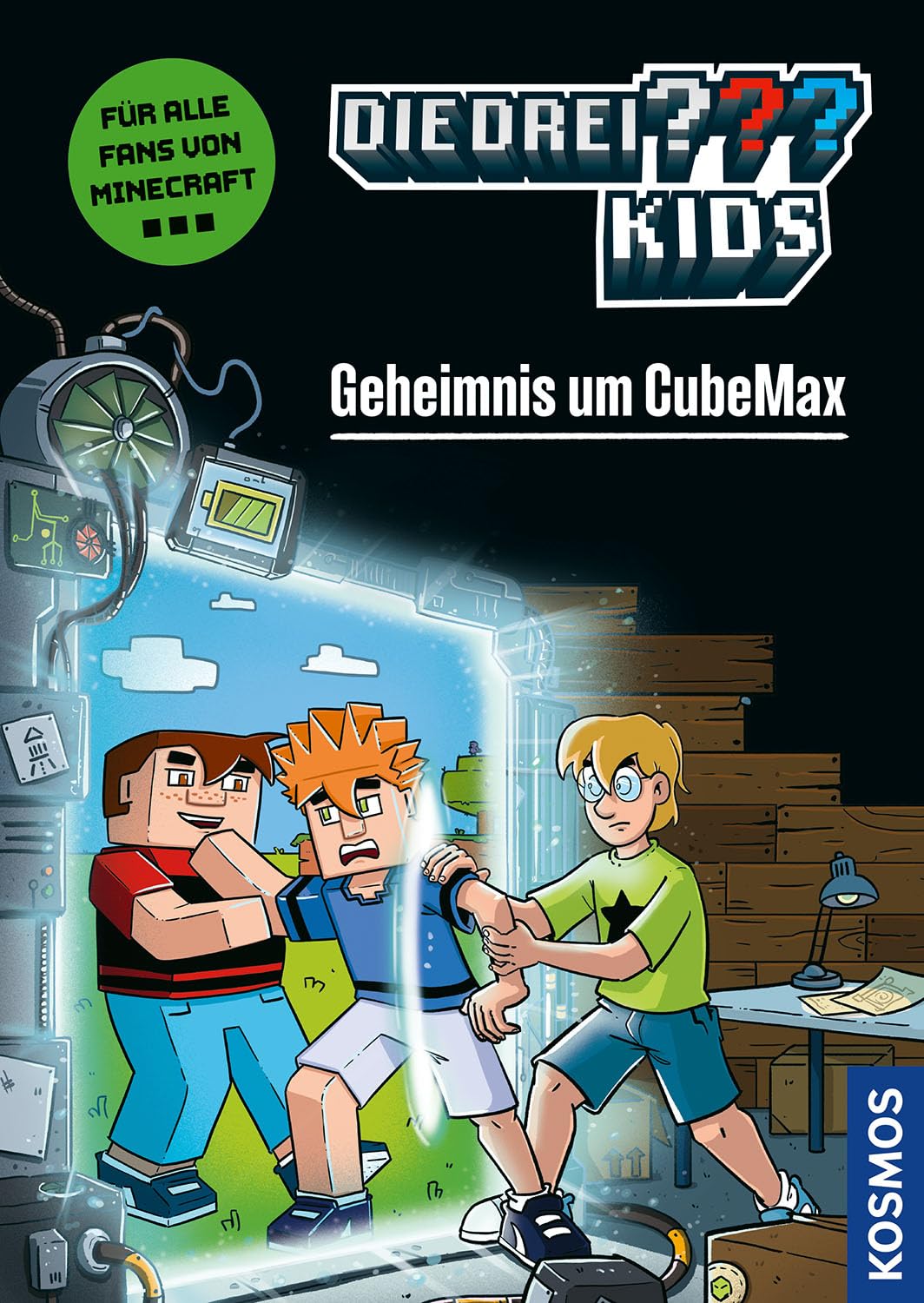 Die drei ??? Kids, Geheimnis um CubeMax: Ein spannender Comicroman für alle Fans von Minecraft & Co. ab 8 Jahren – leicht lesbar durch reduzierte Textmenge und viele bunte Comicseiten