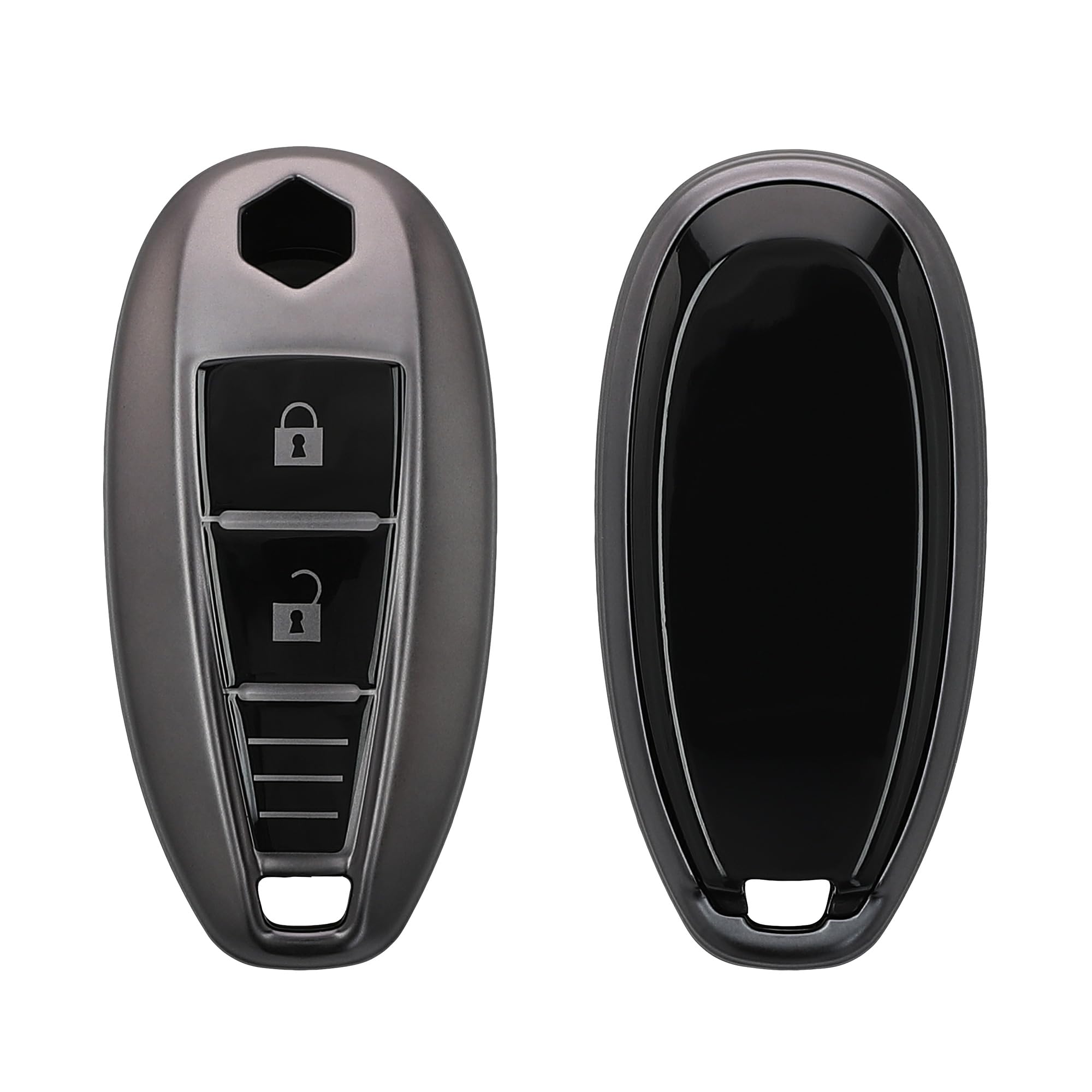 Funda De TPU Para Llave Suzuki Swift V (2017-) – Botones Barnizados, Antideslizante Y Protección Total En Color Negro Mate