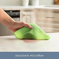 Vista 2 de S&T INC. Paquete de 50 paños de limpieza de microfibra, toalla de microfibra a granel para el hogar, toallas de microfibra reutilizables