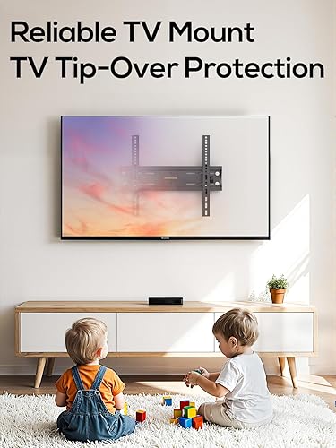 Miniatura 7 de Soporte de pared inclinable para TV de 40, 50, 55 pulgadas, para televisores de 24 a 65 pulgadas, soporte de TV de perfil bajo, soporte de pared