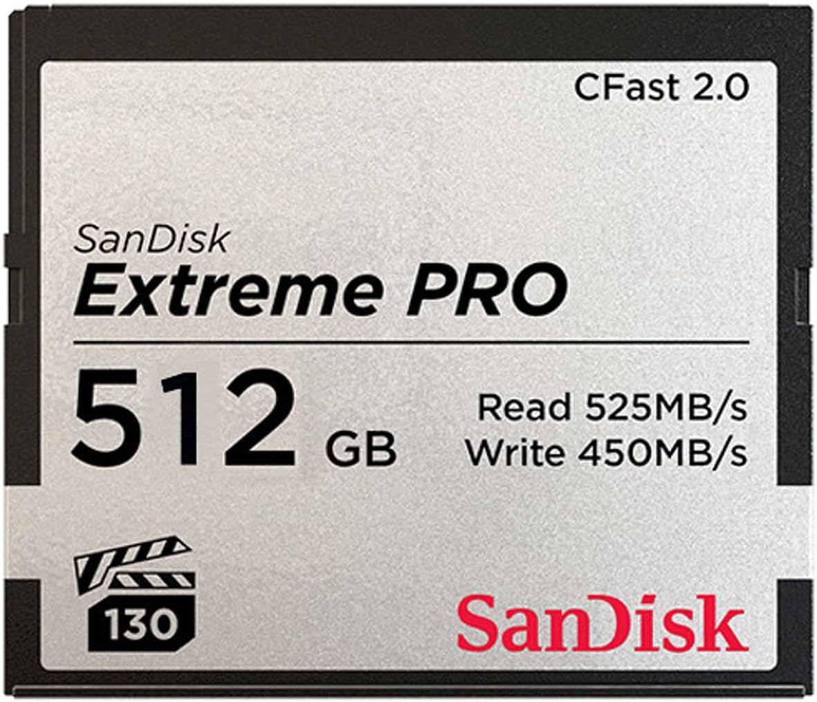 SanDisk Extreme Pro 512 GB CFast Card Model SDCFSP-512G-A46D