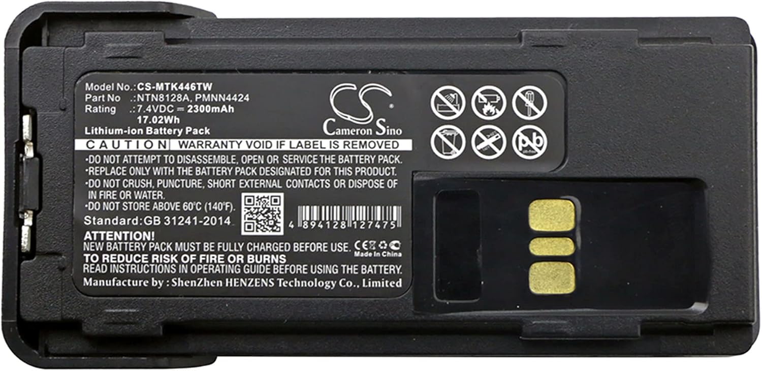 Cameron Sino Battery for Motorola APX2000, APX-2000, APX3000, APX4000Li, MotoTRBO XPR 3300, MOTOTRBO XPR 3500, MOTOTRBO XPR 7380, XPR 3300, XPR 3500, XPR 7350, XPR 7380, XPR 7550, XPR 7580