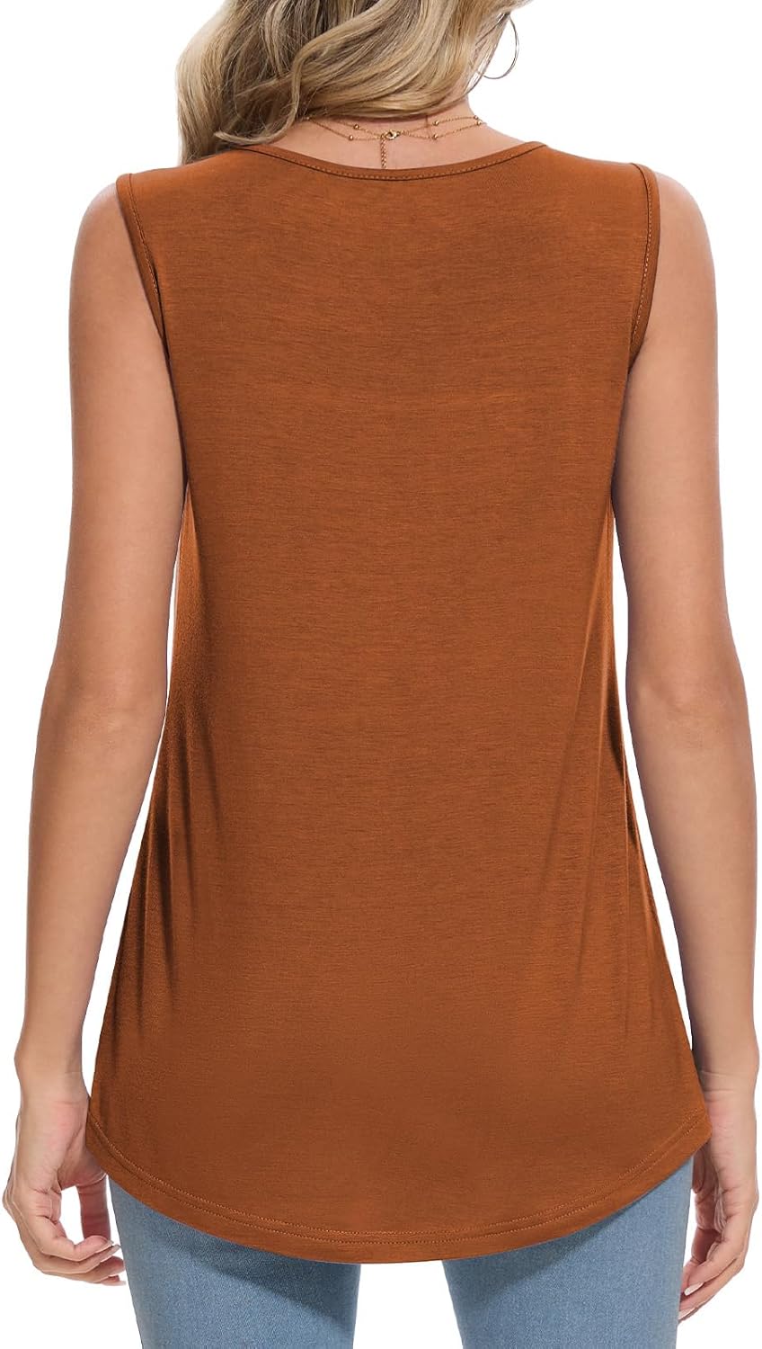 Tank Top for Women 2026 Summer Sleeveless Square Neck Loose Fit Flowy Shirts M-3XL - Image 4