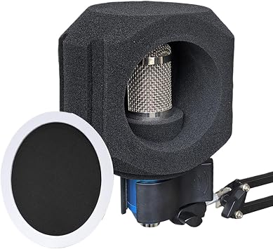 Sound Isolating Microphone Shield - Noise Reducing Foam Cover Filter