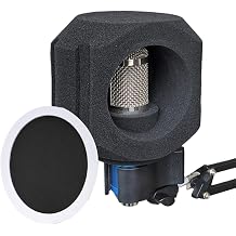 Sound Isolating Microphone Shield - Noise Reducing Foam Cover Filter