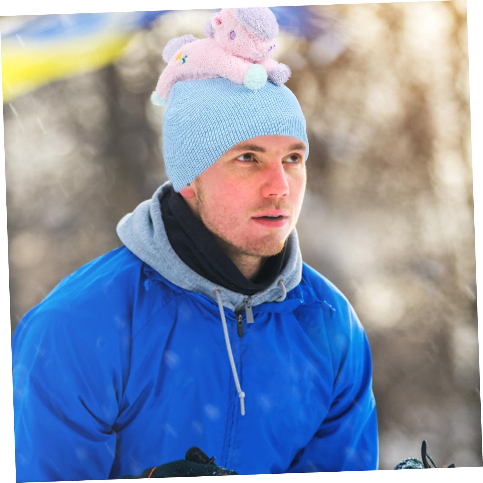 Housse de Casque de Ski Élastique Décorative Protection de Casque Lavable avec Design Compatible avec Accessoire pour Hiver