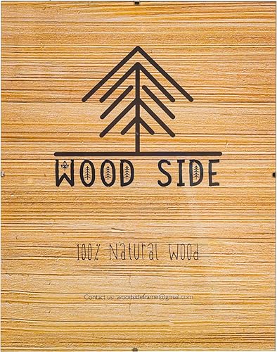 Miniatura 7 de WOOD SIDE ORBIS Marcos de fotos con clip de vidrio de 9 x 12 pulgadas, paquete de 3, marcos de fotos transparentes para manualidades