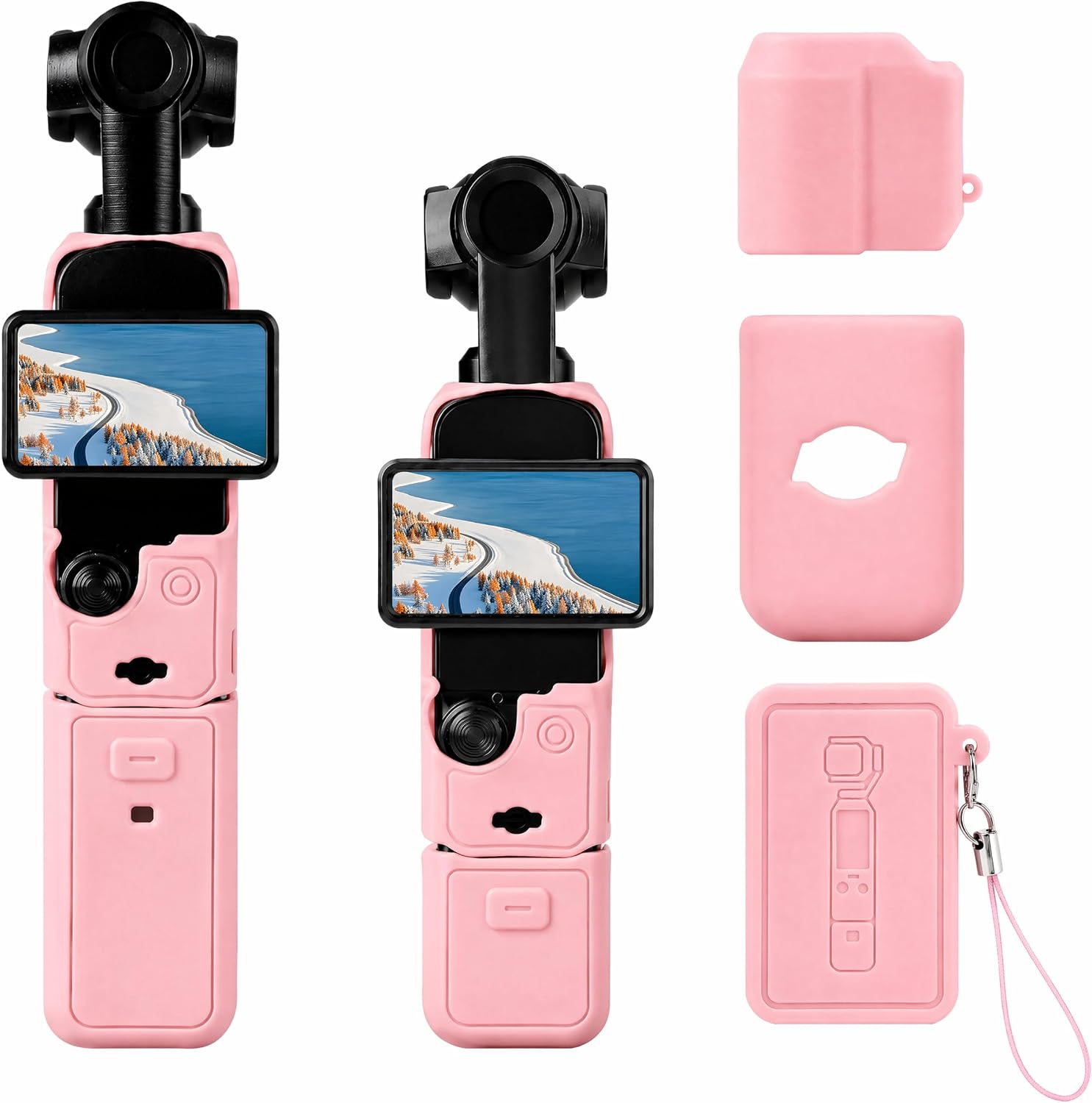 Case for DJI Osmo Pocket 3/Xtra Muse Camera,6-piece set(Pink)