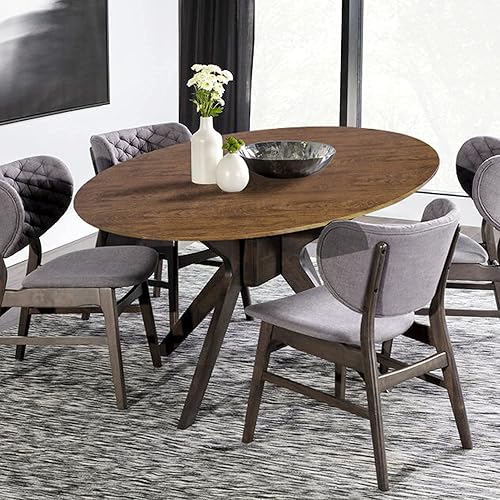 Miniatura 35 de LUSHVIDA - Mantel ajustable de vinilo para mesa redonda, impermeable y con borde elástico, mantel de plástico