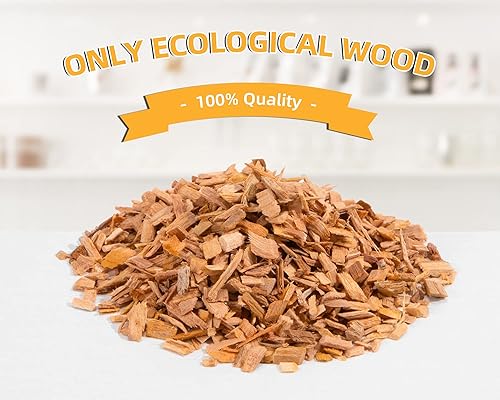 Miniatura 6 de Virutas de madera natural para ahumador de cóctel, 4 sabores, para fiestas de cóctel, chips de ahumado de combustión rápida compatibles con