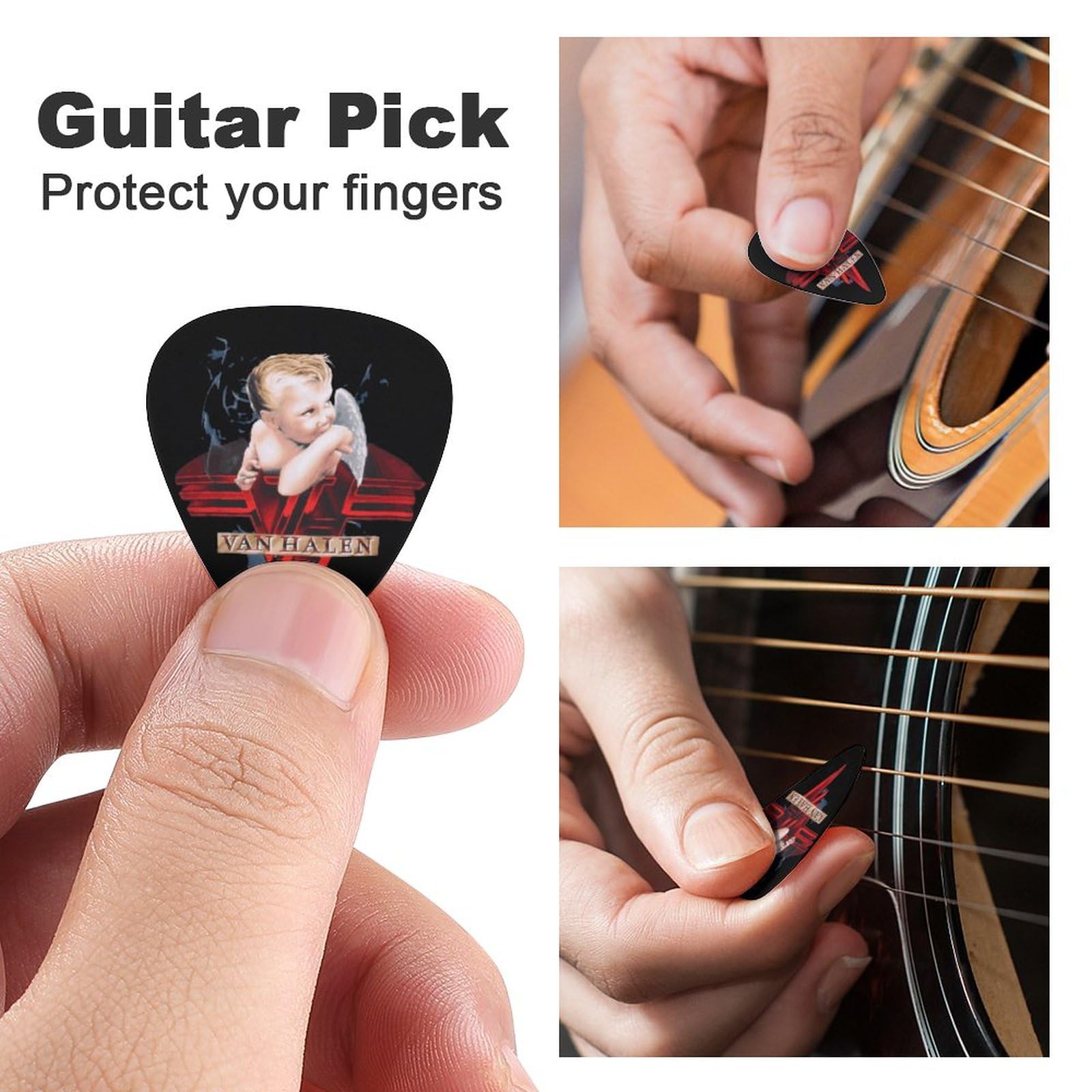 Amazon | Van Halen ヴァン・ヘイレン ギターピック 6枚 ギター