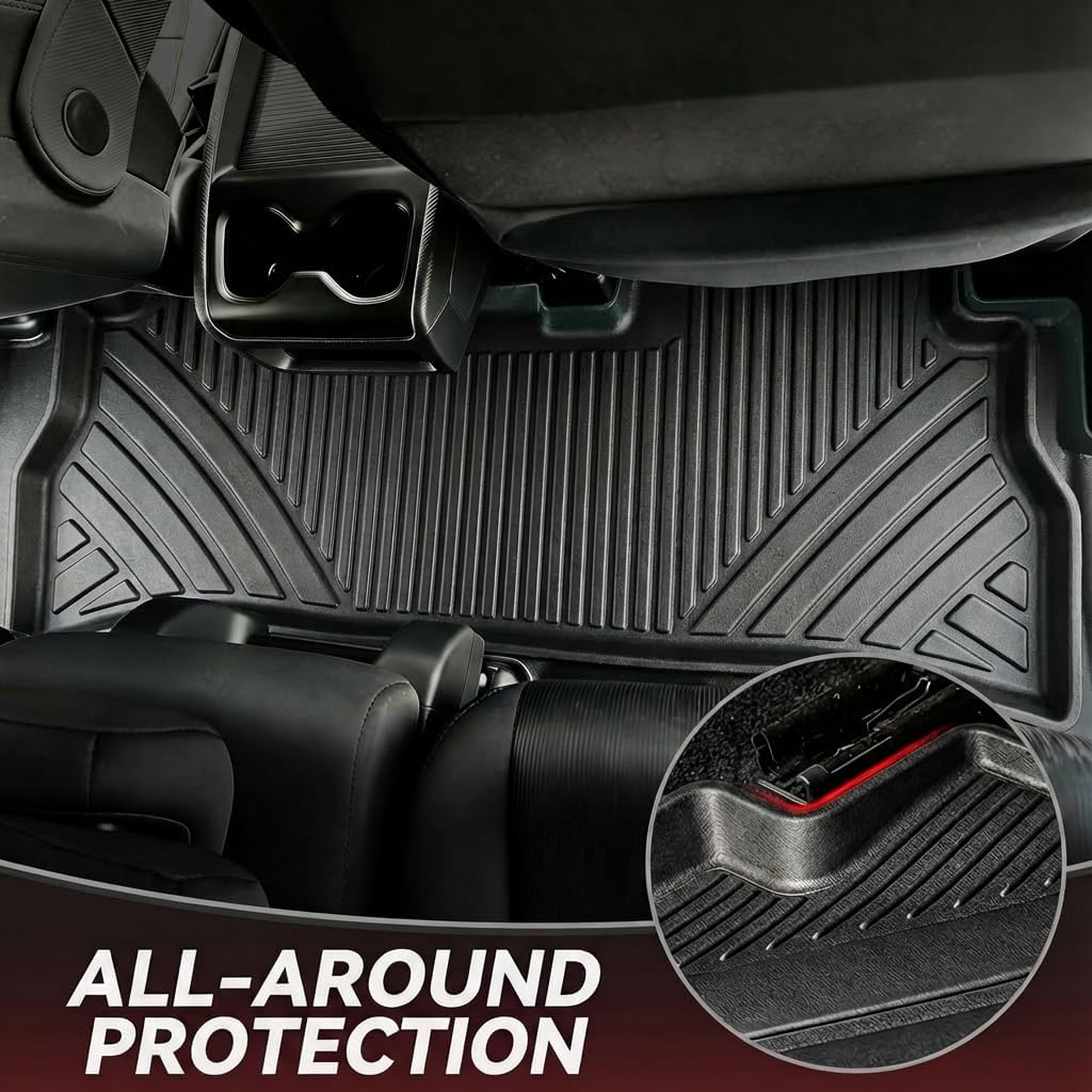 YITAMOTOR Floor Mats Set Fits for 2025 2026 Chevy Equinox (Not for EV) & GMC Terrain 2025 2026, All Weather TPE Rubber Car Automotive Floor Mats Trunk Liner for Chevy Equinox Accessories - Image 3