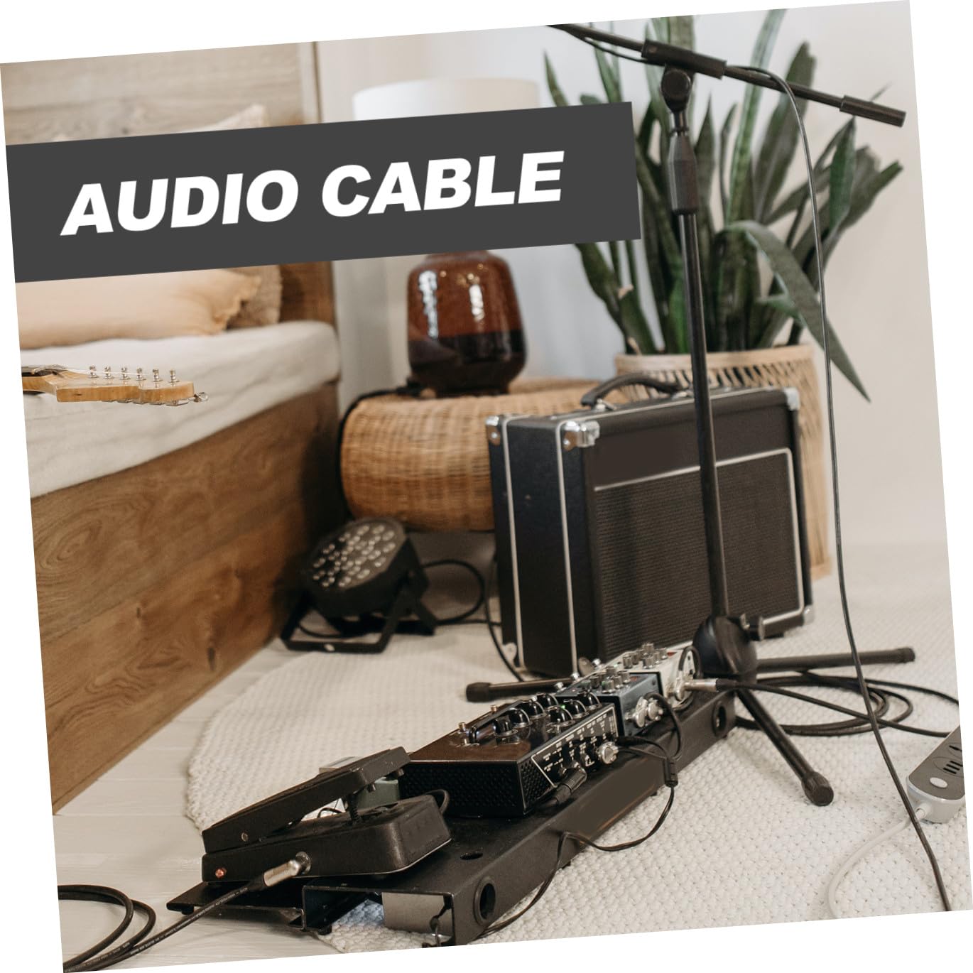 PartyKindom 30pezzi Cavo Audio Mono Con Connettore Femmina Filo Per Riparazione Cuffie Altoparlanti e Dispositivi Audio Nero