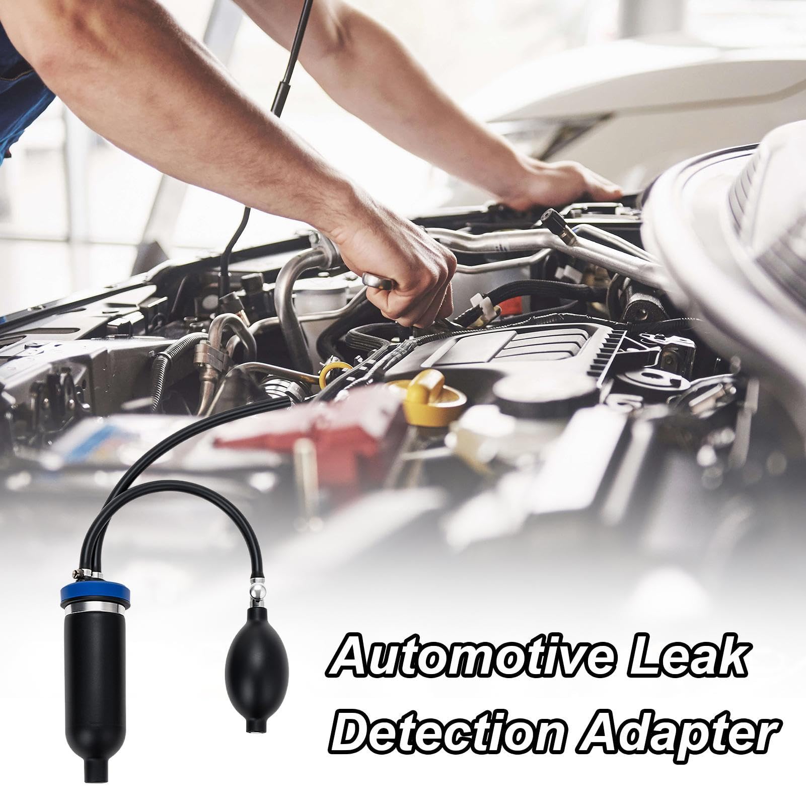 Adaptador De Detección De Fugas Automotriz,Detector De Fugas De Vacío para Diagnóstico - Herramienta Probadora Plug-and-Play,