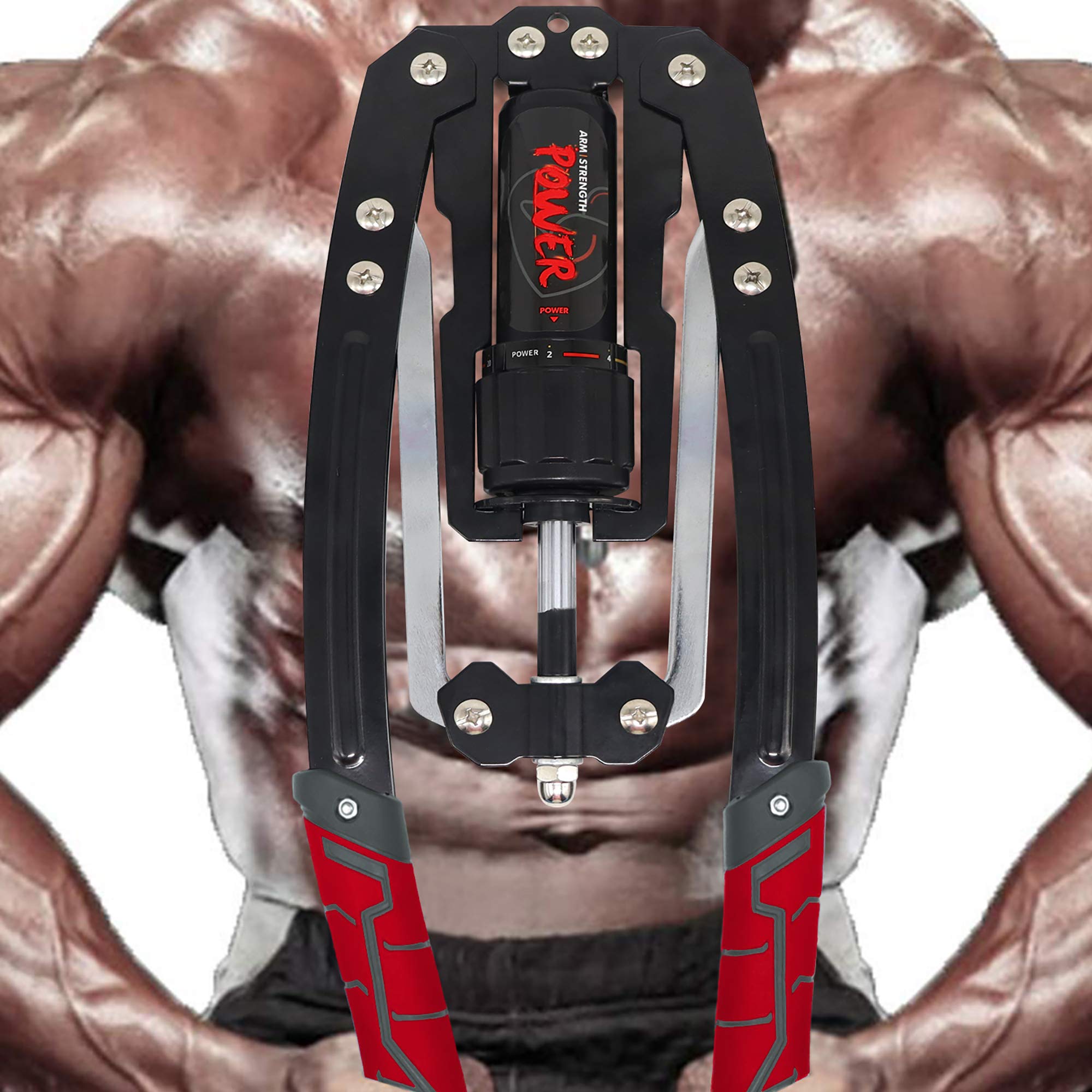 RELIANCER Adjustable Hydraulic Power Twister Arm Exerciser 22-440lbs Home Chest Expander Muscle Shoulder Training Fitness Equipment Arm Enhanced Exercise Strengthener Grip Bar Abdominal Builder