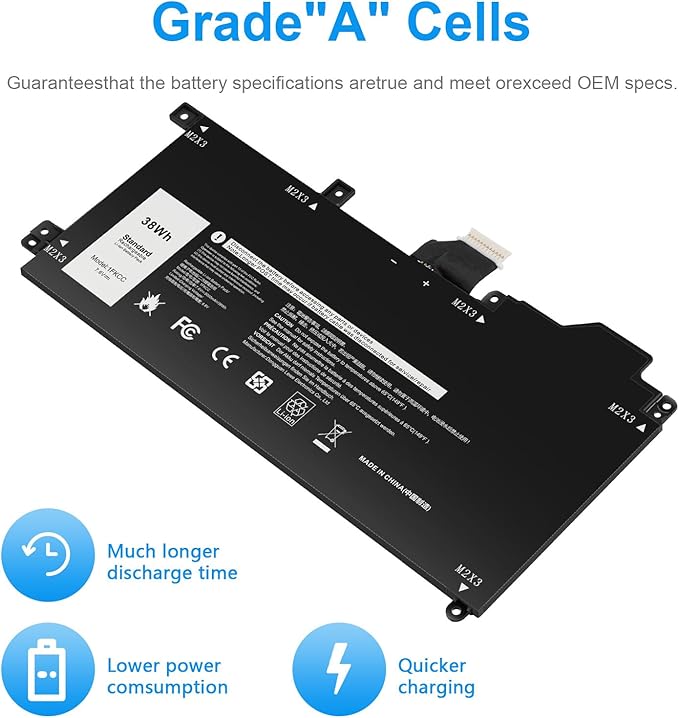 Batería Futurebatt 1FKCC 7.6V 38Wh para Dell Latitude 7200 7210 miniatura 6