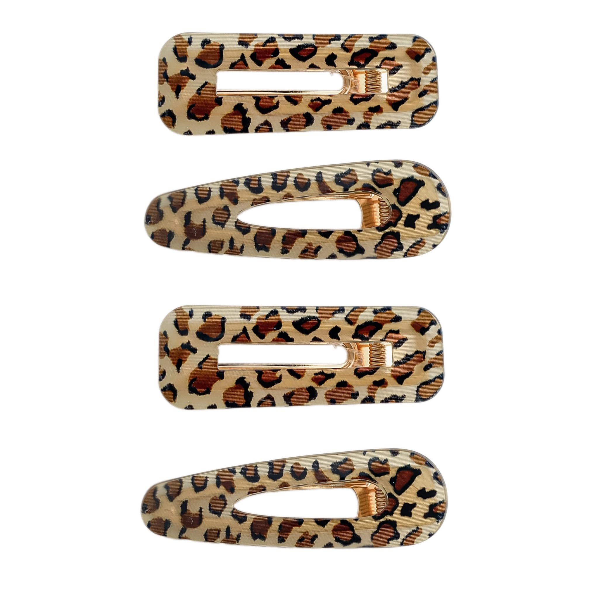 Amazon.com : Fosrisix Pack Resin Leopard Print Hair Clips  display picture 3