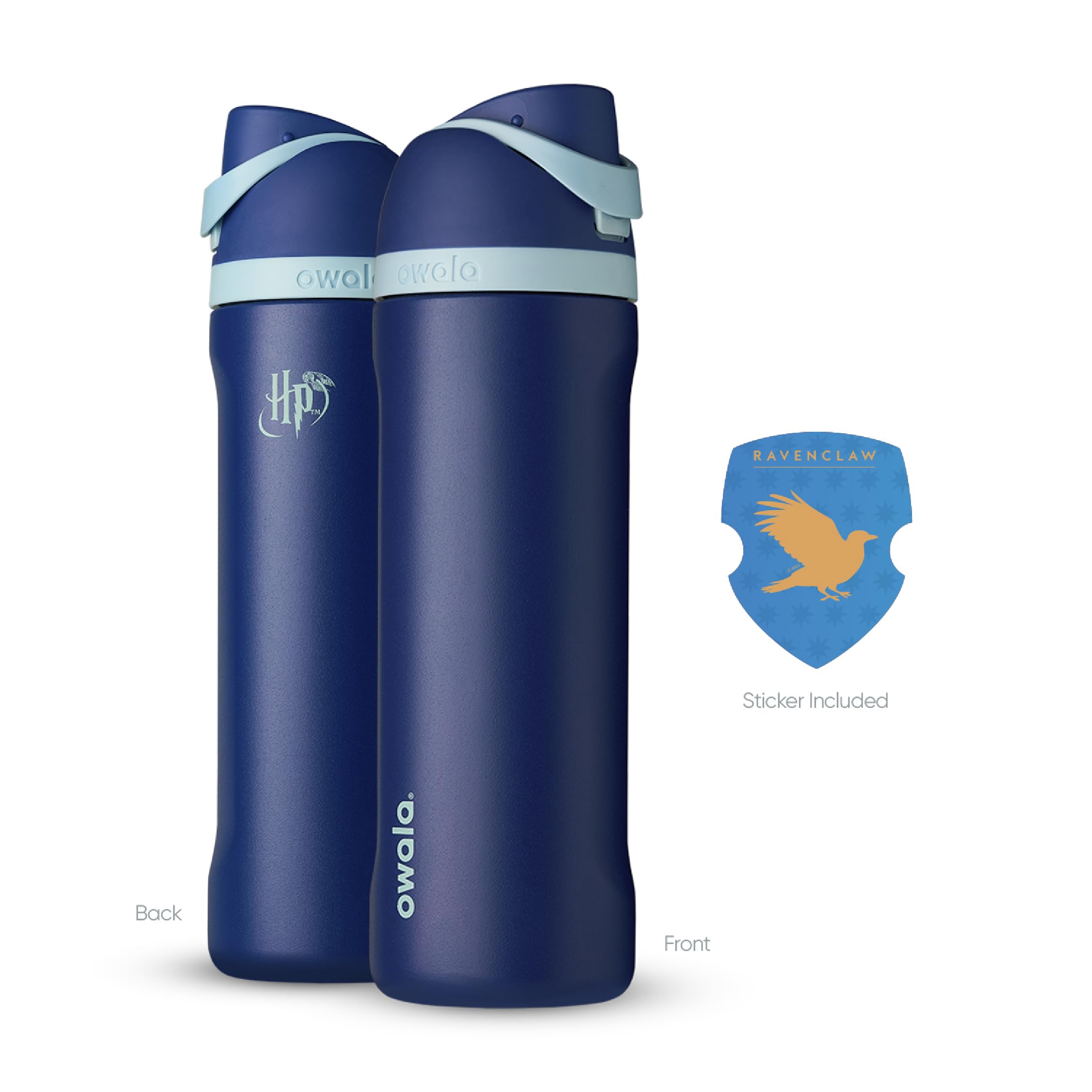 Owala Harry Potter FreeSip Insulated Stainless Steel Water Bottle with Straw, BPA-Free Sports Water Bottle, Great for Travel, 24 Oz, Ravenclaw - Image 5