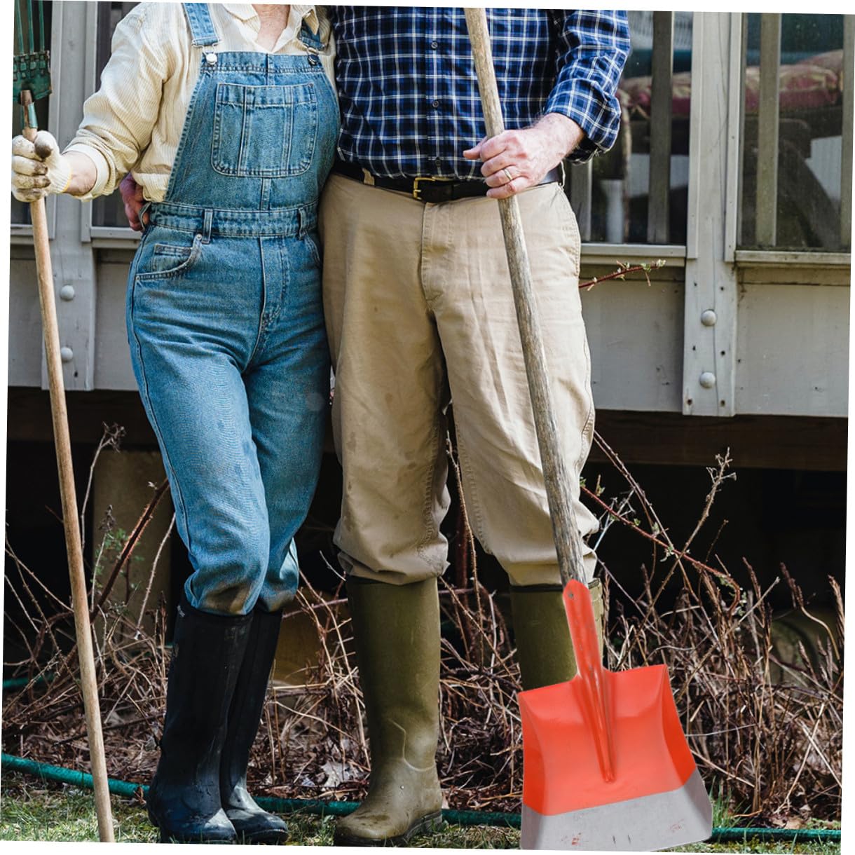 2stücke Gartenschaufel Aus Kohlenstoffstahl Kleine Handschaufel Für Gartenarbeit Multifunktionale Gartenschaufel Ergonomischer Griff Zum Pflanzen Und Lockern