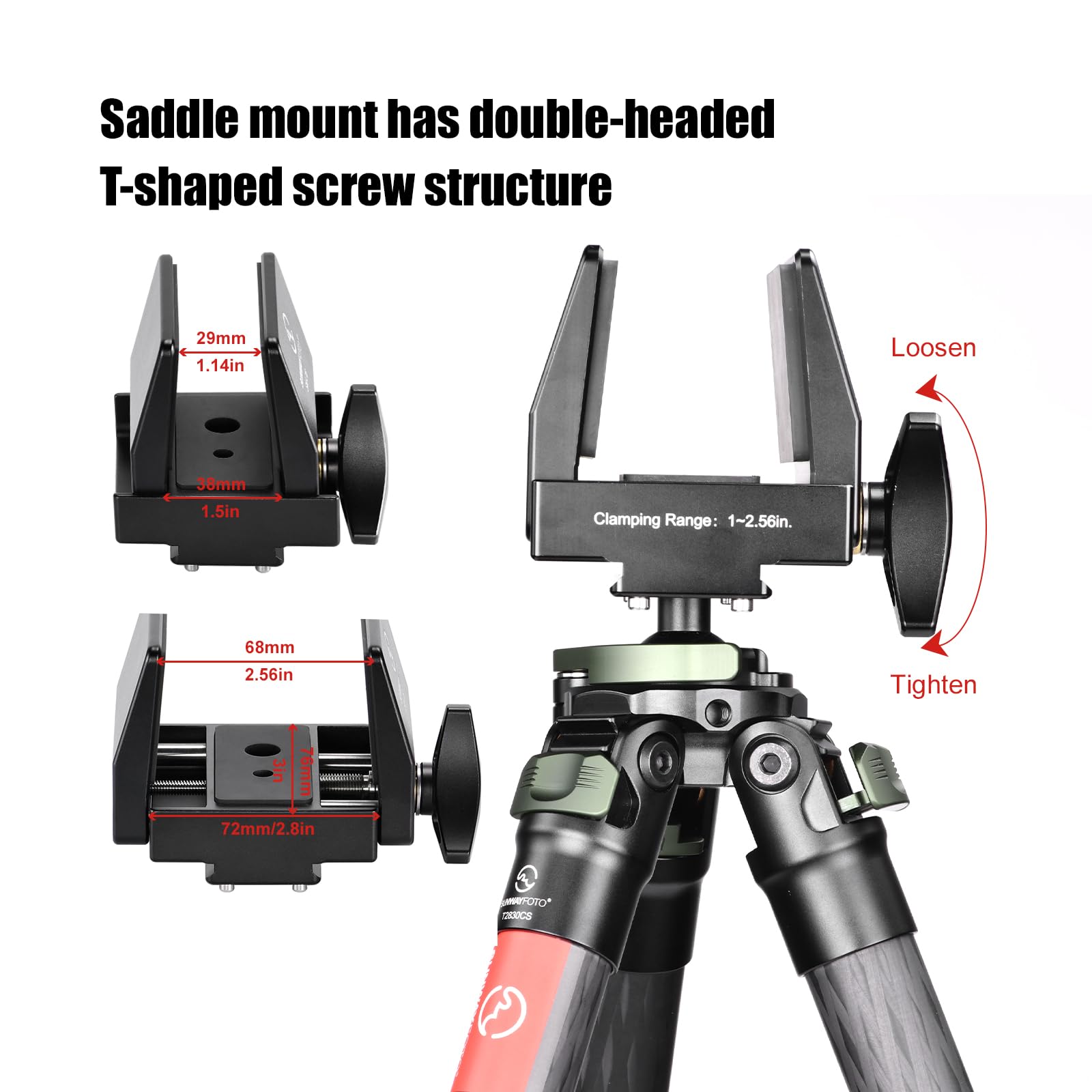 Treppiede per reflex in fibra di carbonio, diventa monopiede in sconto