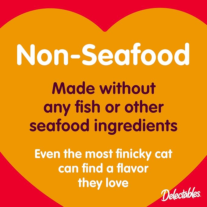 GYCO Delectables Squeeze up Non-Seafood Variety Pack Lickable Wet Cat Treats, 0.5oz Tubes miniatura 6