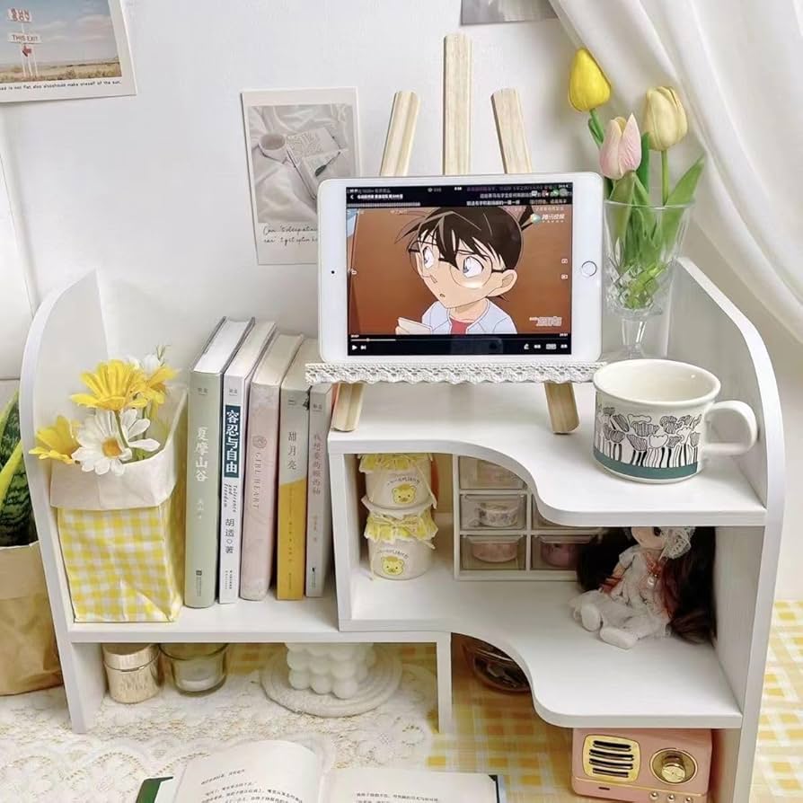 Amazon.co.jp: 伸縮可能なコーナー本棚、簡易卓上物置棚、デスクデスク Amazon.co.jp: 伸縮可能なコーナー本棚、簡易卓上物置棚、デスクデスク