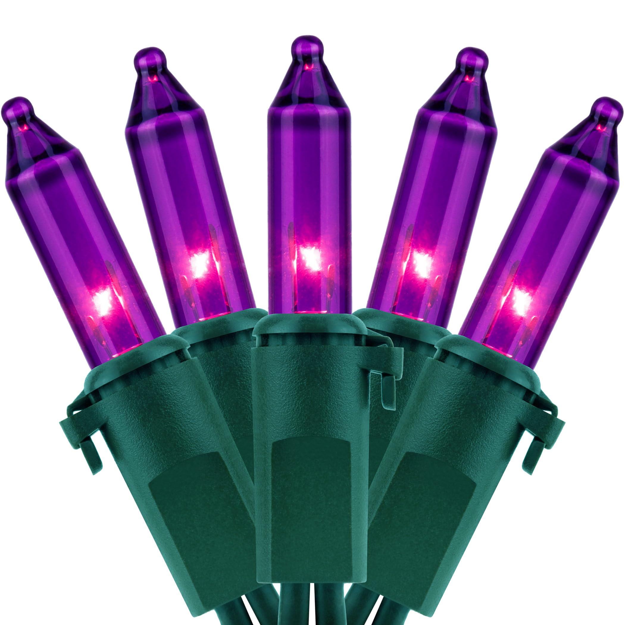 入手困難アメリカ購入、4 holidayイリミネーションライト YULETIME 200 Purple Christmas String Lights, 2-Set 33 ft 100 ct