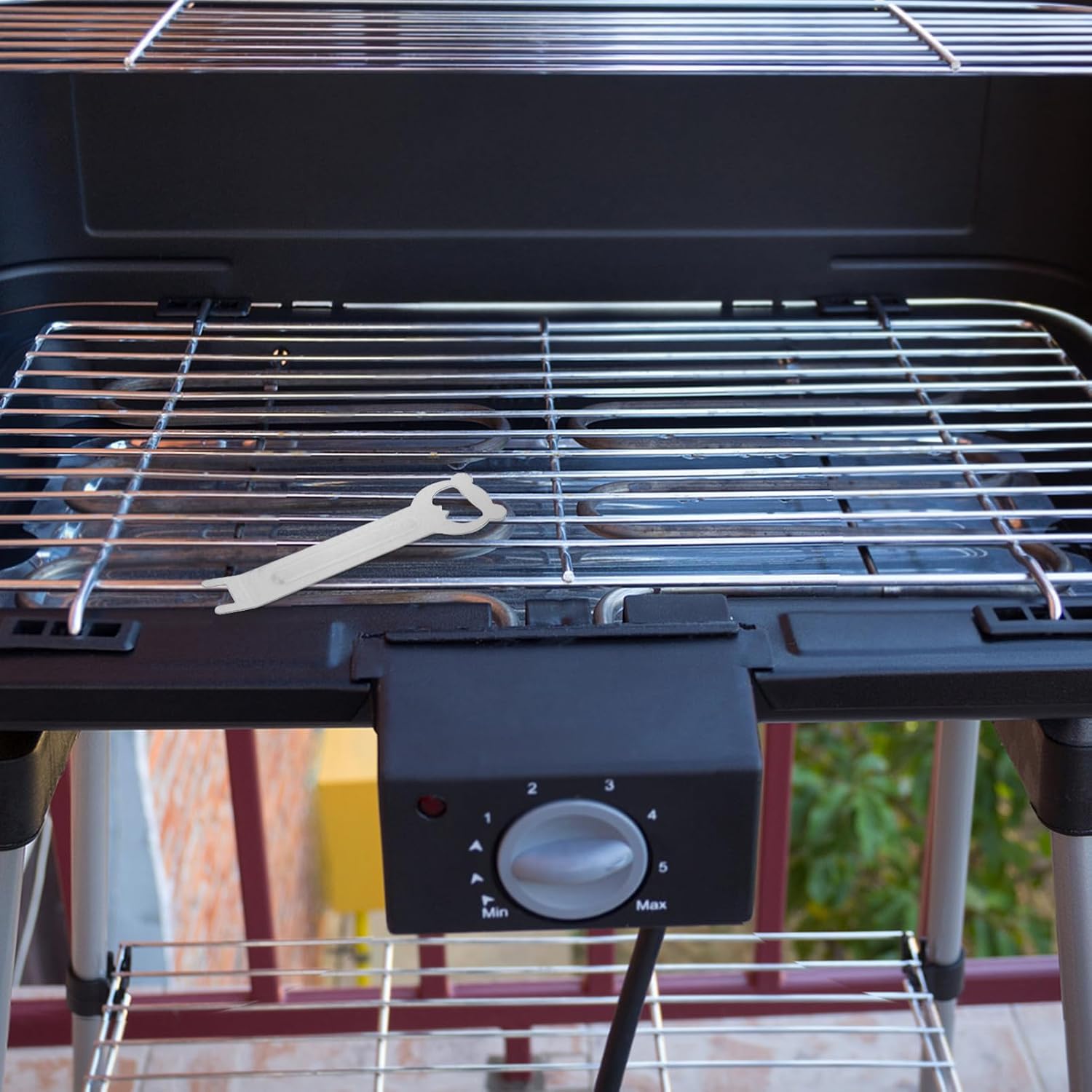 Holibanna 4pcs Iron Barbecue Grill Grate Lifter with Bottle Opener