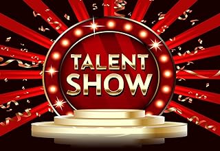 10x8ft Talent Show Backdrop Game Magic Music Dance Show Prom Background Kids Family Business Graduation Party Birthday Cake Table Banner Photoshoot Props