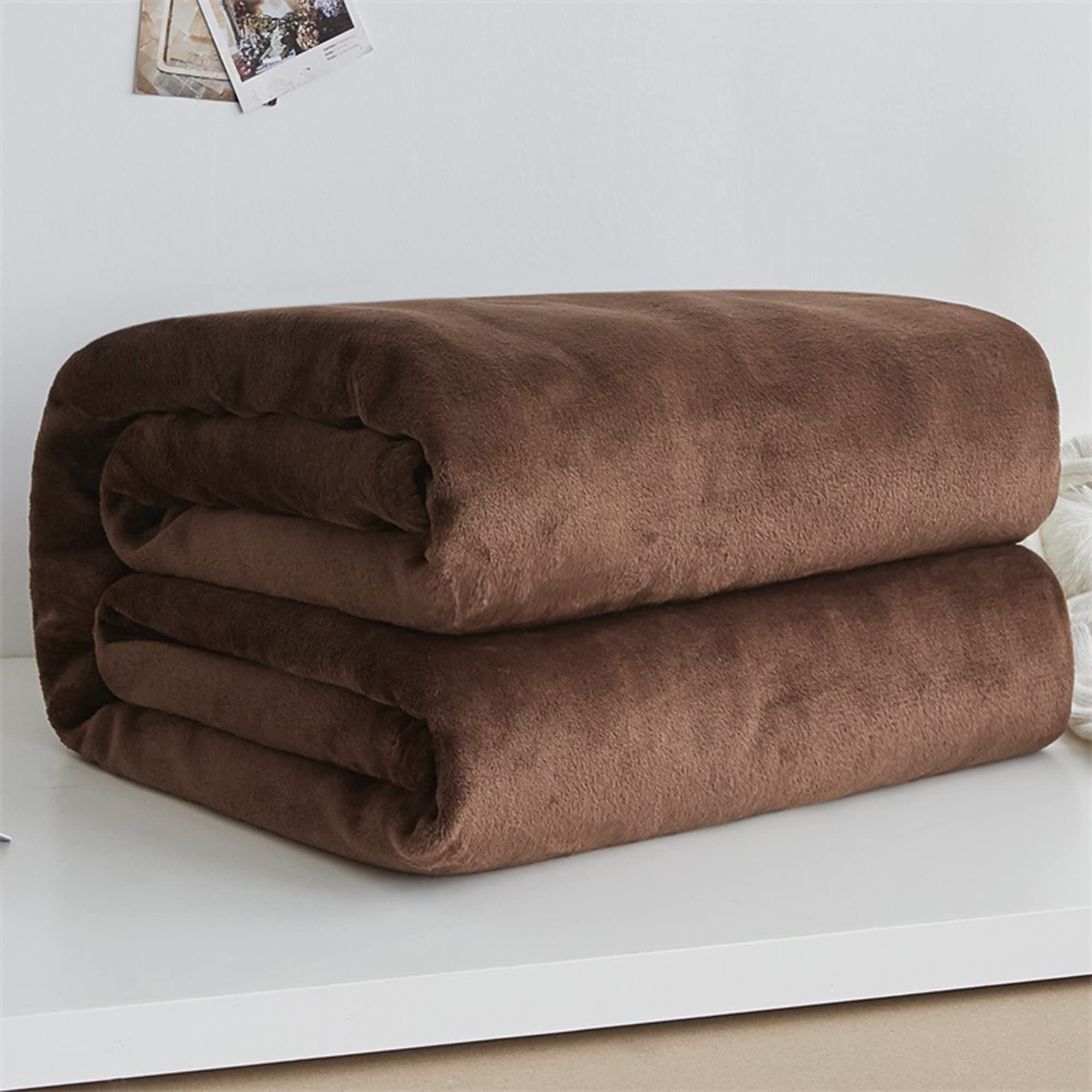 Fleece Deken, Deken Sofa 130 x 160 cm, Kinderflanel Bed Deken, Super Zacht - Blauw Groen Fleece Deken, Deken Sofa 130 x 160 cm, Kinderflanel Bed Deken, Super Zacht - Blauw Groen