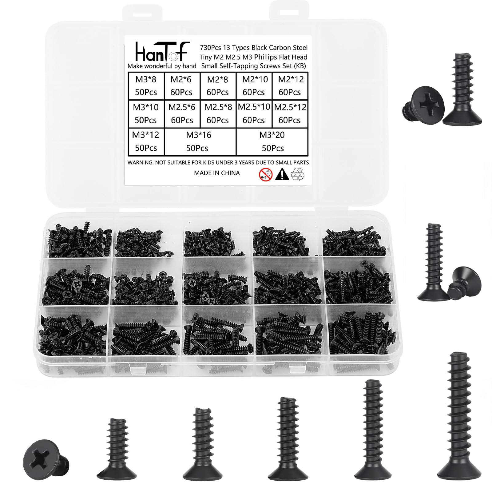Stainless Steel Screws - 700 Pcs Assortment Kit -10