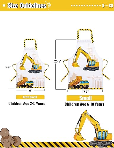 Miniatura 3 de WERNNSAI Delantales artísticos para cocinar, delantal de pintura para niñas y niños