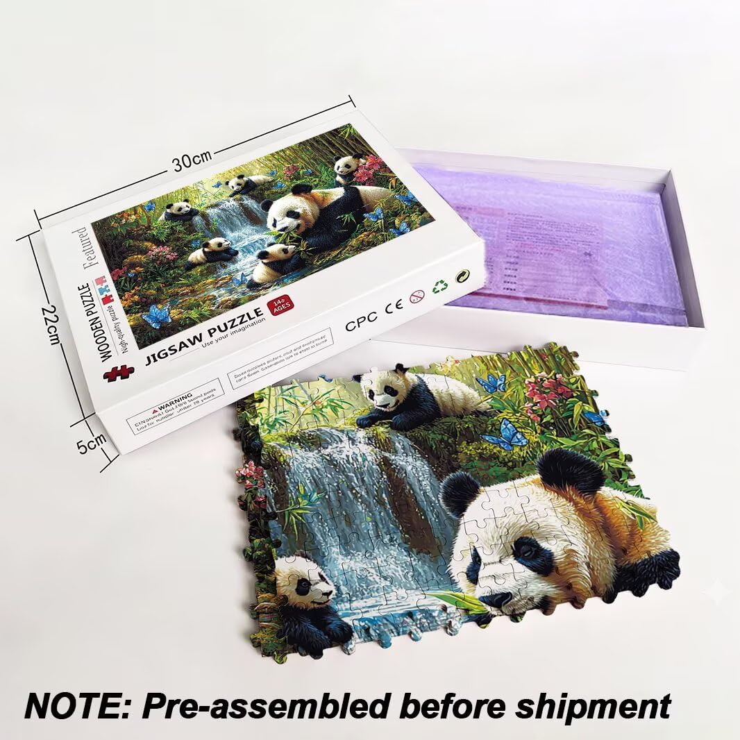 Puzzle 1500 Pezzi, Puzzle Panda per Adulti, 87x57cm, Compact Box -4412