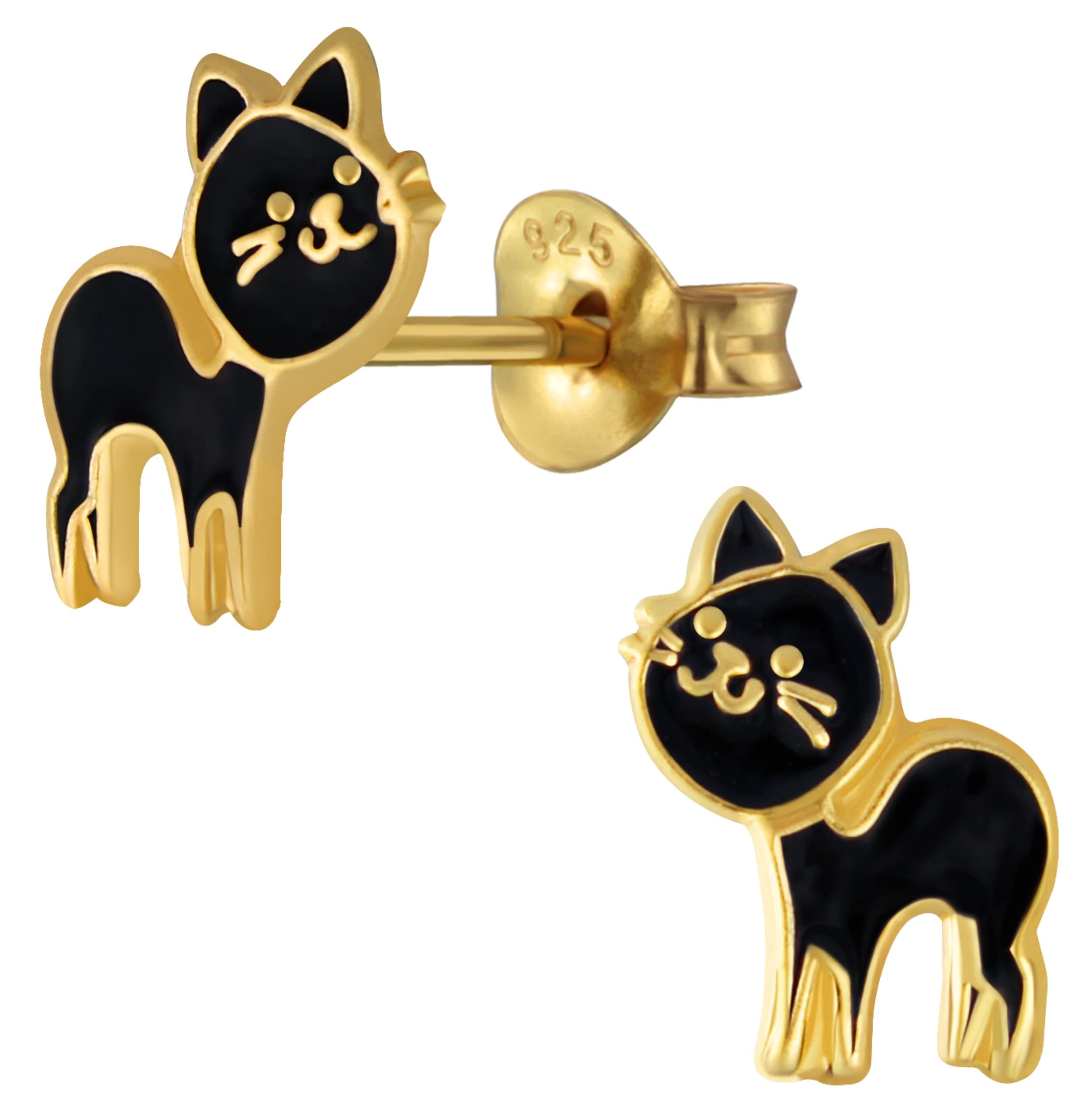 Aww So Cute 925 Sterling Silver Hypoallergenic Cat Stud Earrings for Babies, Kids & Girls | Diwali Gift/Birthday Gift | Comes in a Gift Box | 925 Stamped with Certificate of Authenticity | ER1693 (B07ZXCKFWQ) Amazon Price History, Amazon Price Tracker