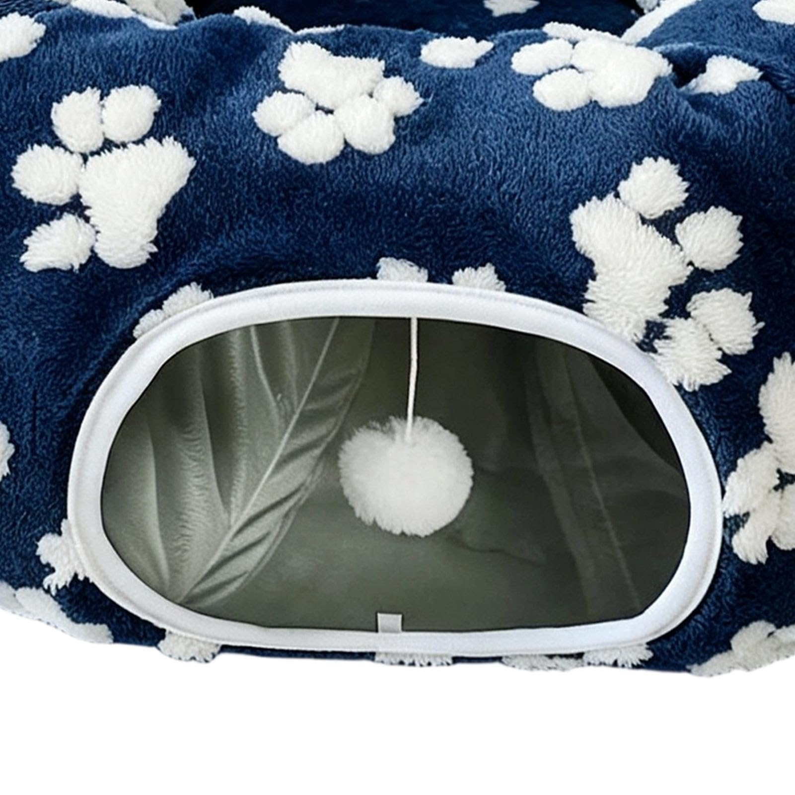 de Donut para Gatos Suave Grande Plegable Caliente Mascota Accesorios Con | Donut Cat Cama Túnel para Cachorros Conejo Mascotas Interior Piso Hogar Salón Dormitorio B