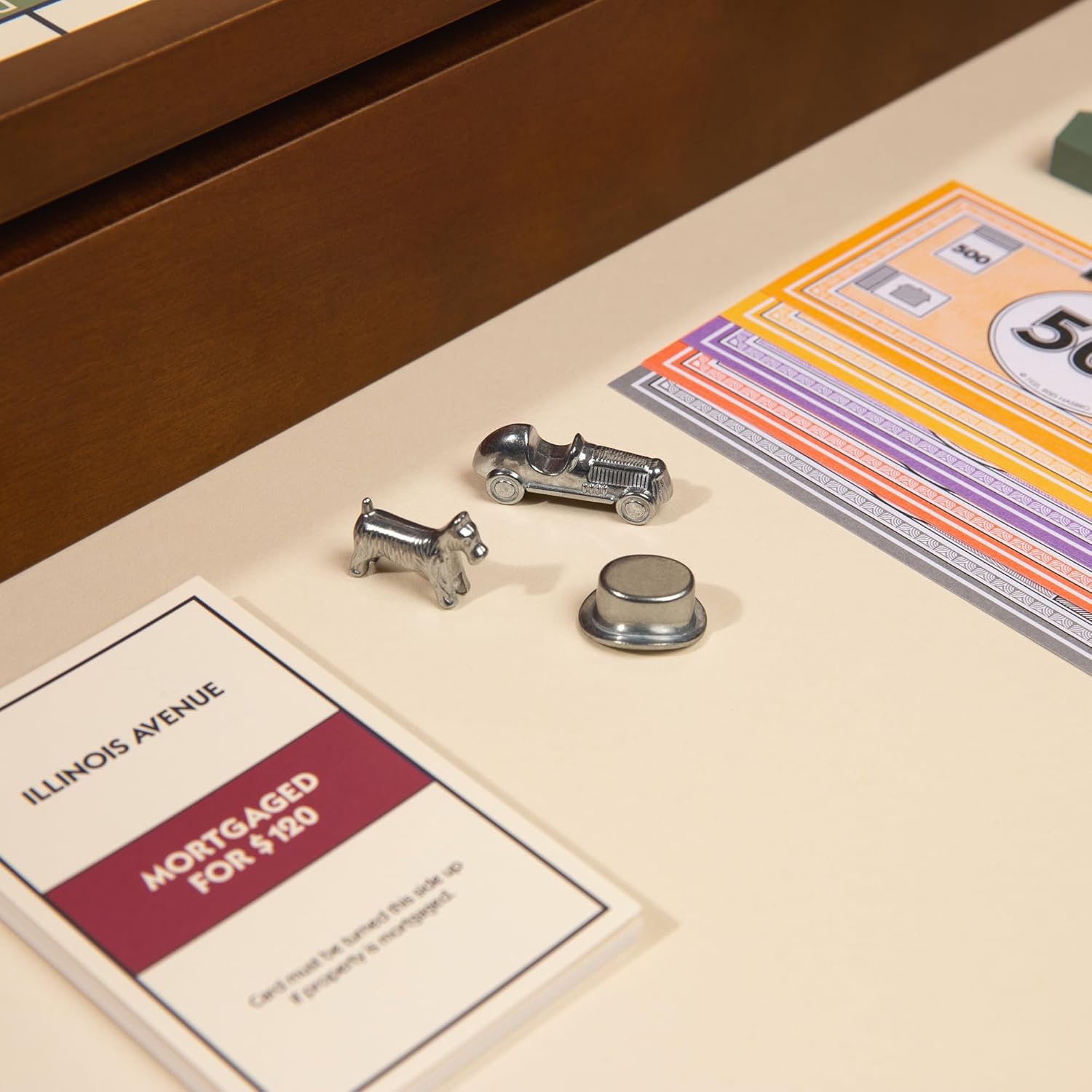 WS Game Company 3-in-1 Premium Game Collection, Monopoly, Sorry!, Mancala with Reversible Wooden Board, Built-in Storage, Board Games for Family Nights, Kids & Adults image 7