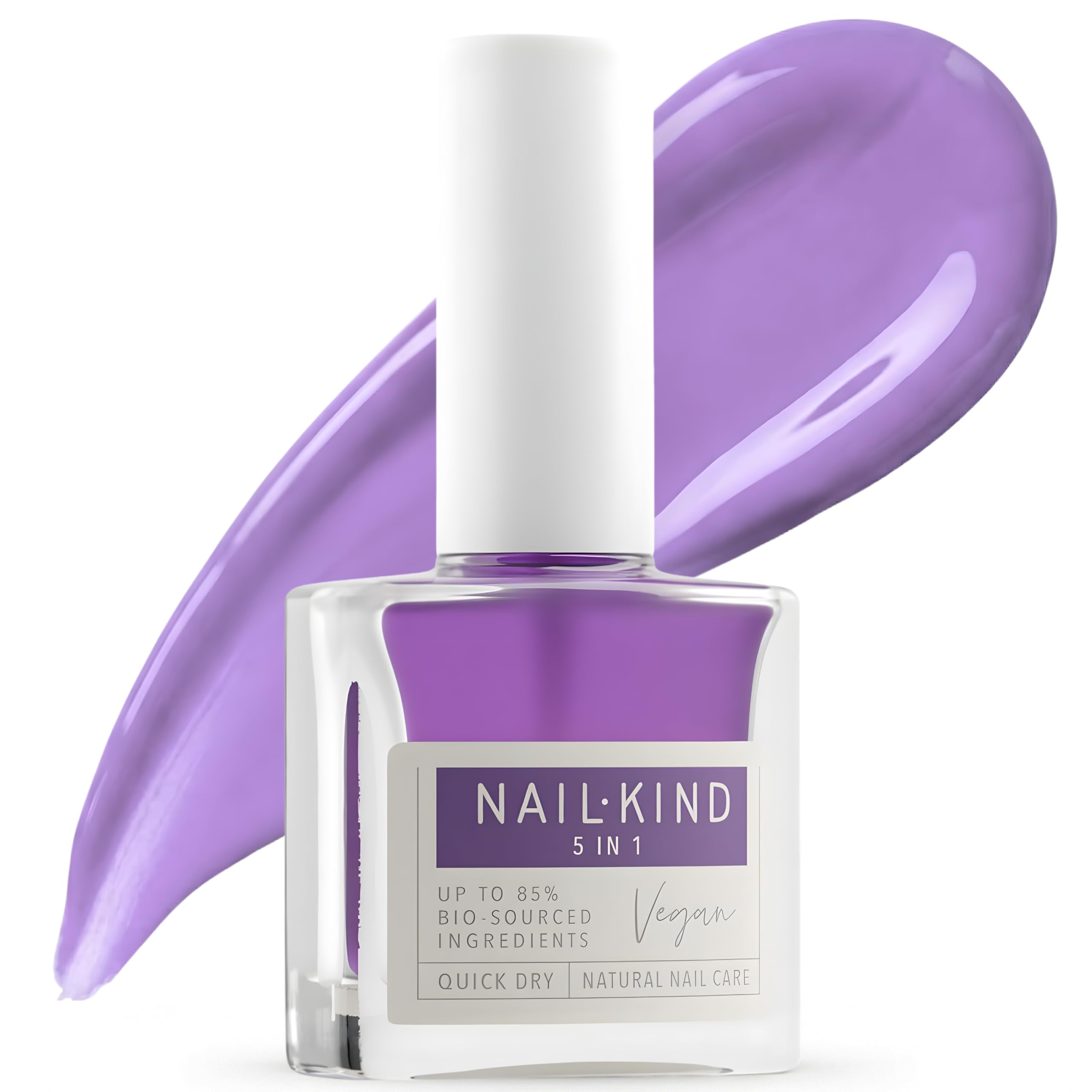 NAILKIND Nail Growth 5 in 1 360 Therapy - Nail Treatment - Nail Hardener - Nail Strengthener - Nail Repair - Peta Certified Cruelty Free - Quick Dry Long Lasting - 8ml