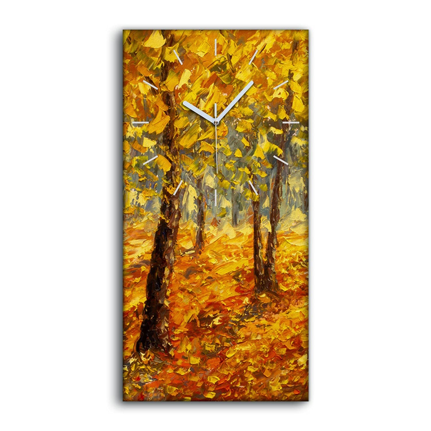 Horloge sur Toile Salon et Chambre Décoration Art Mural Automne