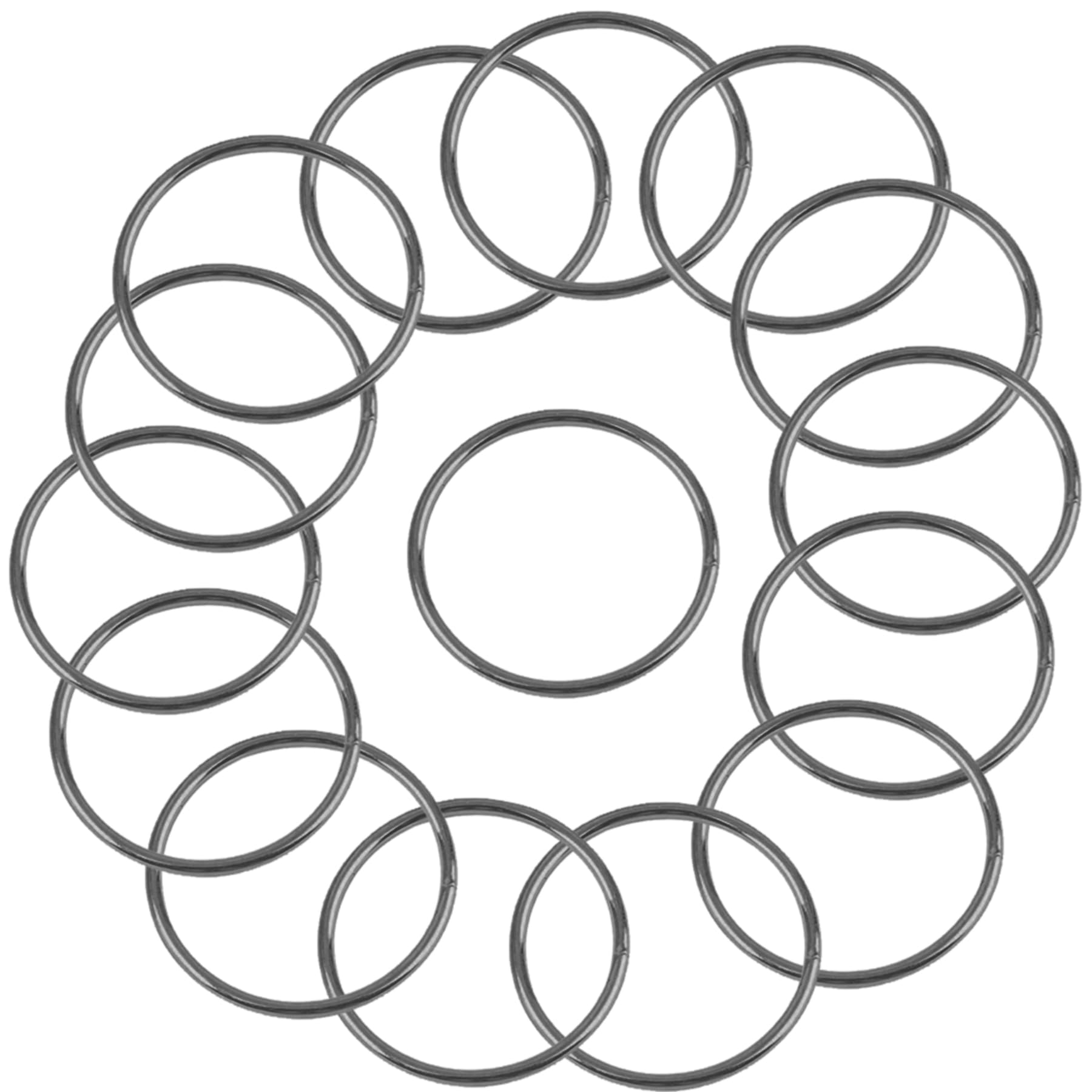 Photo 1 of 15Pcs Macrame Hoops Ring, BetterJonny 3 Inch Metal Craft Rings Hoops Black Dream Catcher Rings Wreath Hoop Rings for Home Decorations DIY Crafts and Wall Hanging Crafts