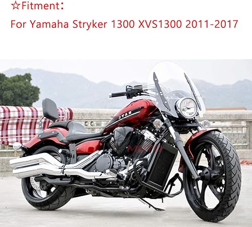 Miniatura 2 de Respaldo de barra de pasajero de motocicleta + portaequipajes para Yamaha Stryker 1300 XVS1300 2011-2017