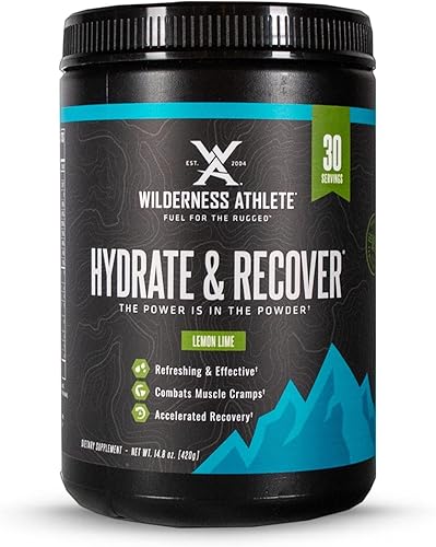 Wilderness Athlete - Hidrata y recupera  Mezcla de bebida líquida de electrolitos en polvo de hidratación - Recuperarse más rápido con Bcaas -