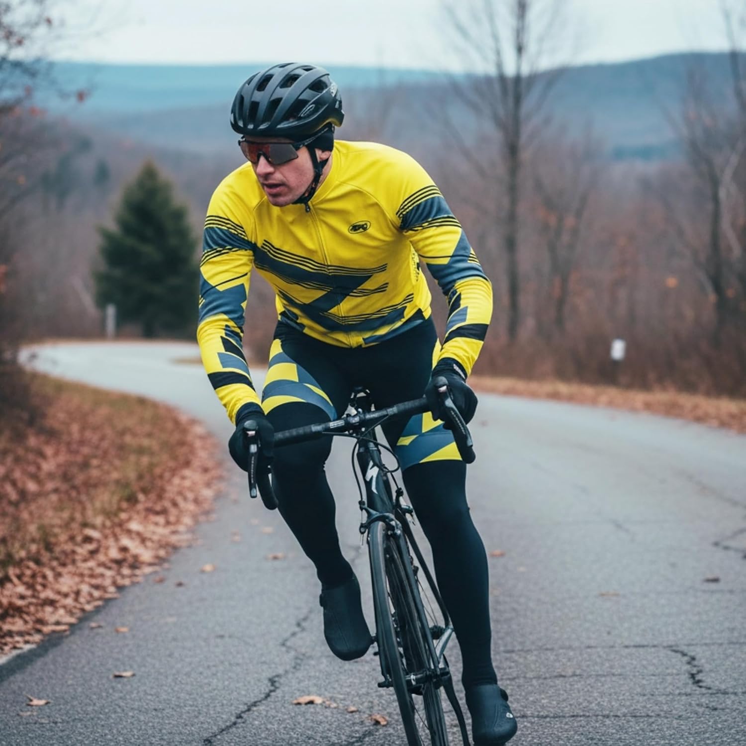 sponeed Men's Cycling Jersey Full Sleeve Riding Wear Long Sleeve T Shirts Pants - Image 5