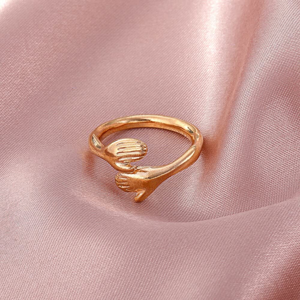 Plated Hug Ring for Women