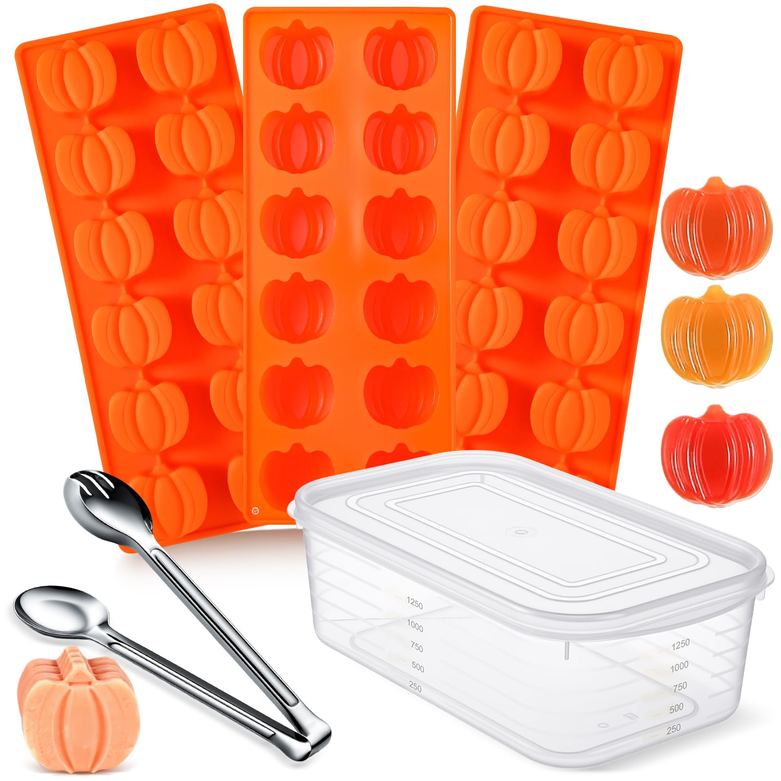 Moule silicone citrouille Mimorou avec coffret pour cadeau automne