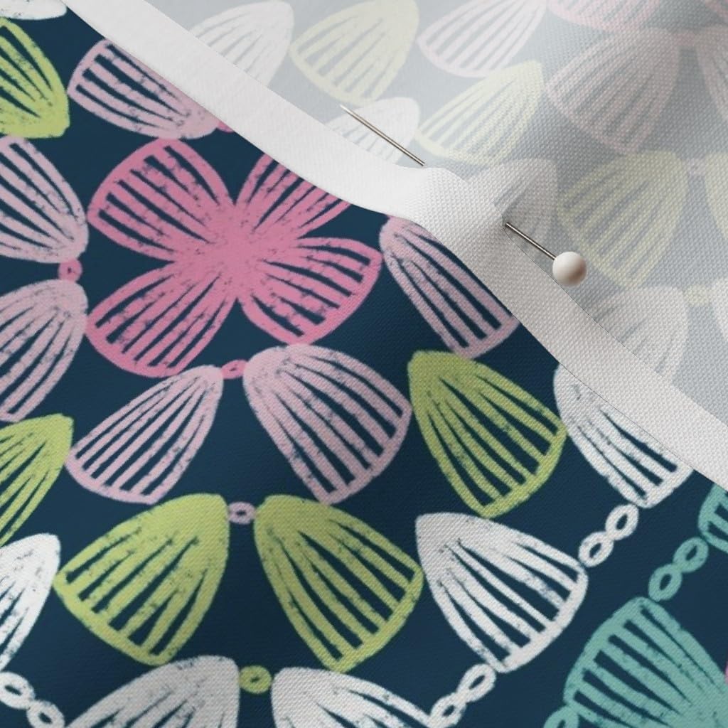 Spoonflower Fabric - Granny Square Crochet Look Vintage Knitting Look Printed on Petal Signature Cotton Fabric by The Yard - Sewing Quilting Apparel Crafts Decor