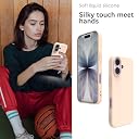 YATWIN Silicone Case for iPhone 17, Soft-Touch, Shockproof, DustProof, Antiskid Phone Cover for Apple iPhone 17 - Light Pink gallery image