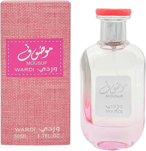 Mousuf Wardi Eau de Parfum, Floral Fragrance, Pink, 50ml