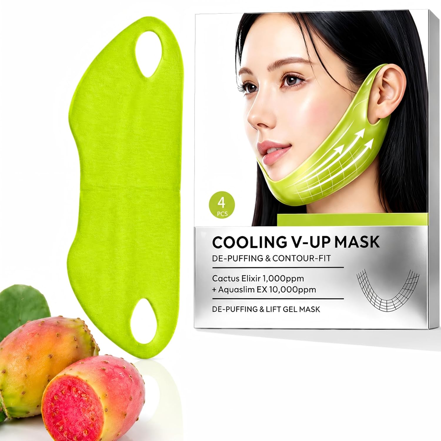 Cooling Hydrogel Face Mask – 4pcs