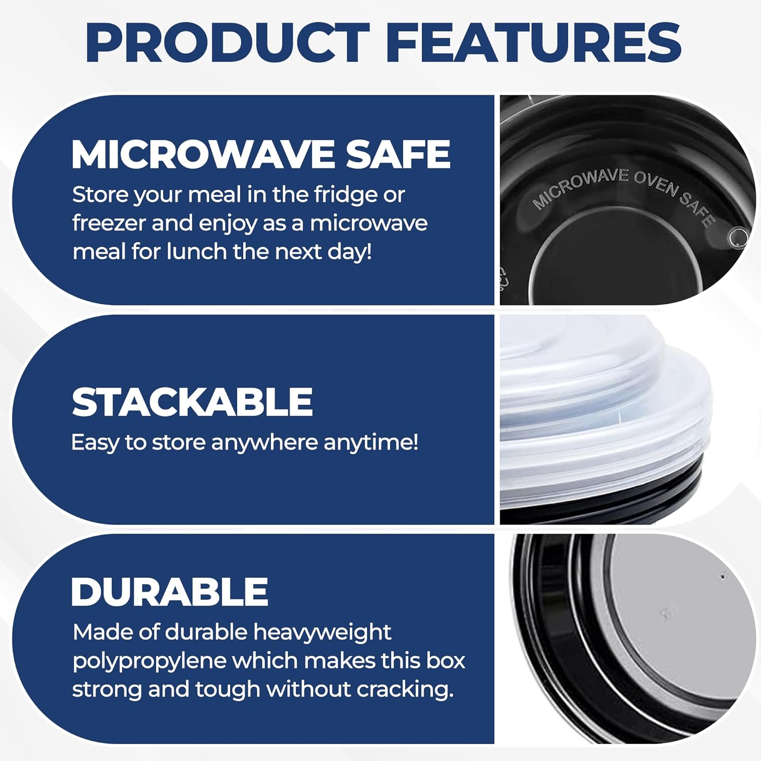 32 Oz Disposable Bowls with Lids, 100 Round Microwavable Plastic Meal Prep Salad Bowls Disposable To Go Food Containers with Lids, Storage Soup Salad Container for Lunch Left Over Take Away with Lid